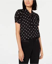 Tie-Neck Printed Top, Created for Macy's