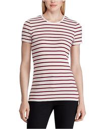 Stripe-Print Stretch T-Shirt