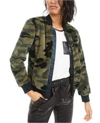 Printed Faux-Fur Bomber Jacket, Created for Macy's