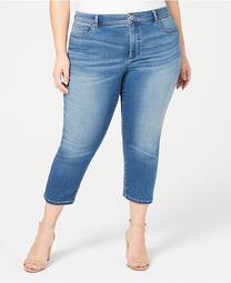 INC Petite Plus Size INCFinity Cropped Skinny Jeans, Created for Macy's