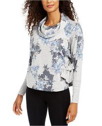 Botanic Printed Cowl-Neck Side-Tie Top, Created for Macy's