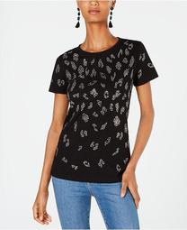 INC Animal Stud T-Shirt, Created for Macy's