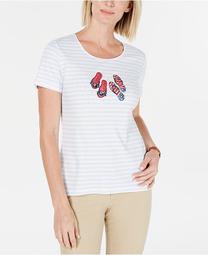 Flip Flops Graphic Top, Created for Macy's