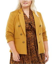 Trendy Plus Size Faux-Double-Breasted Blazer, Created for Macy's