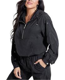 Sasha Hooded Pullover Track Jacket