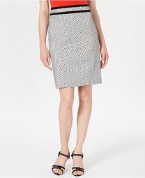 Piped Pencil Skirt