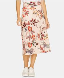 Everyday Floral Printed Midi Skirt