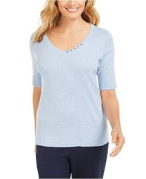 Cotton V-Neck T-Shirt, Created for Macy's