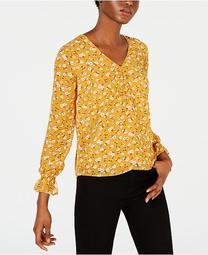 Printed V-Neck Blouse, Created for Macy's