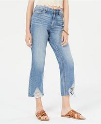 Juniors' Ripped High-Rise Capri Jeans, Created for Macy's