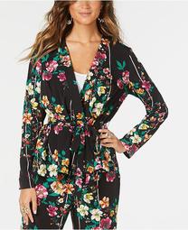 Printed Belted Jacket, Created for Macy's