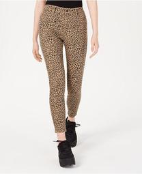 Juniors' Printed High-Rise Skinny Ankle Jeans