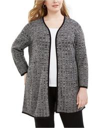 Plus Size Textured Cardigan, Created for Macy's
