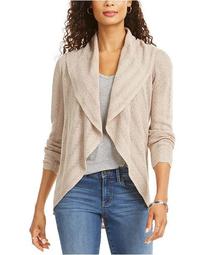 Petite Pointelle Shawl-Collar Cardigan, Created For Macy's