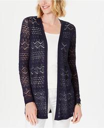 Lace Open-Front Cardigan, Created For Macy's