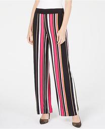 INC Petite Striped Wide-Leg Pants, Created for Macy's