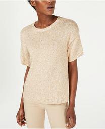 Organic Cotton Short-Sleeve Sweater
