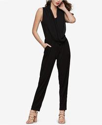 Sleeveless Draped Jumpsuit, Created for Macy's