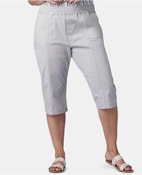Plus Size Pull-On Capri Pants