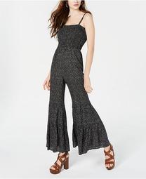 Juniors' Printed Flare-Leg Jumpsuit, Created for Macy's