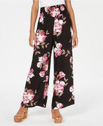 Juniors' Floral Wide-Leg Pants, Created for Macy's