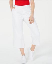 Frayed Cropped Pants