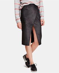 Whitney Faux-Leather Pencil Skirt