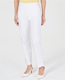 Petite Ankle-Tab Pants, Created for Macy's