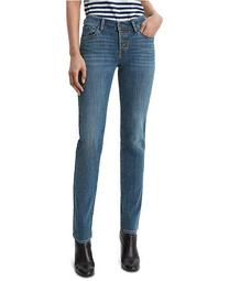 Classic Button-Front Straight Jeans