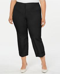 Plus Size Cuffed Ankle Pants, Created for Macy's