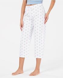 Printed Soft Knit Cotton Cropped Pajama Pants, Created for Macy's