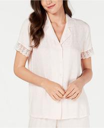 Lace-Trim Pajama Top, Created for Macy's