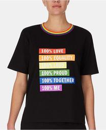 Pride Rainbow Short-Sleeve Pajama Top