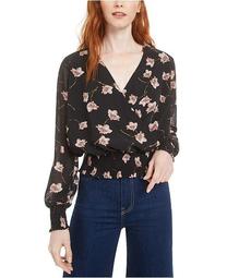 Floral-Print Surplice Top, Created for Macy's