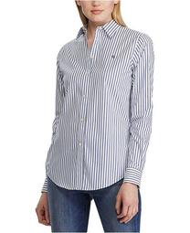 Stripe-Print No-Iron Button-Down Shirt
