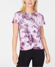 Tie-Dyed Twist-Front T-Shirt