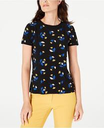 Woodstock Printed Button-Back Top