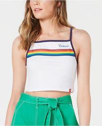 Cotton Rainbow-Stripe Tank Top