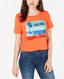 Ripped Malibu-Shores Graphic T-Shirt