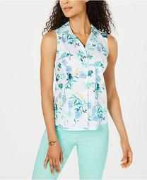 Floral-Print Sleeveless Top, Created for Macy's