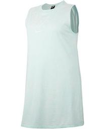 Plus Size Sportswear Cotton Logo Sleeveless Dress