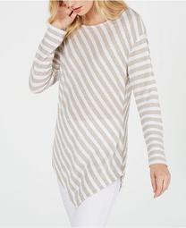 INC Long-Sleeve Striped Top, Created for Macy's