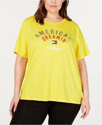 Plus Size High-Low Graphic T-Shirt
