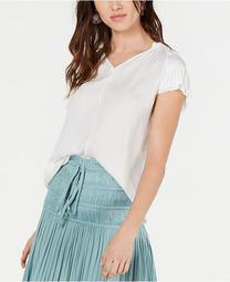 Ruched Tiered-Sleeve Top