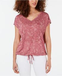 Printed Drawstring Top, Created for Macy's