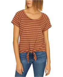 Lou Striped Tie-Hem T-Shirt