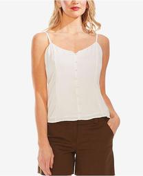 Rumpled Button-Front Camisole