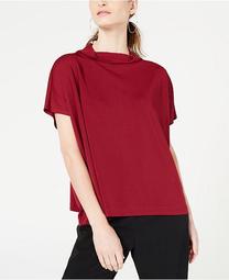 Petite Cowl Mock-Neck Top, Created for Macy's