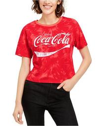Juniors' Coca-Cola Tie-Dye T-Shirt