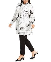 Plus Size Layered-Look Printed Blouse, Created for Macy's